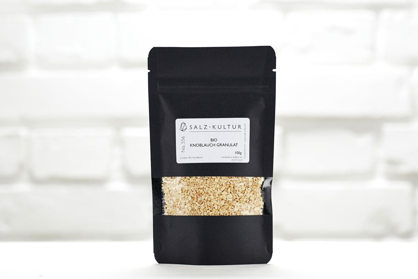 Bio Knoblauch Granulat, schwarzer Nachfüllpack