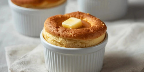 Karamellsoufflé mit gesalzener Butter