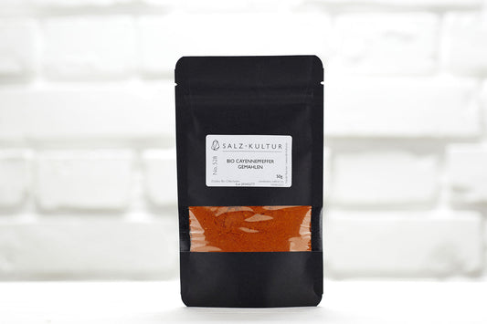 Bio Cayenne Pfeffer, schwarzer Nachfüllpack