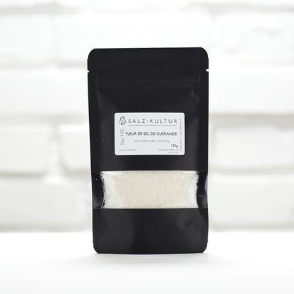 Fleur de Sel de Guérande, schwarzer Nachfüllpack