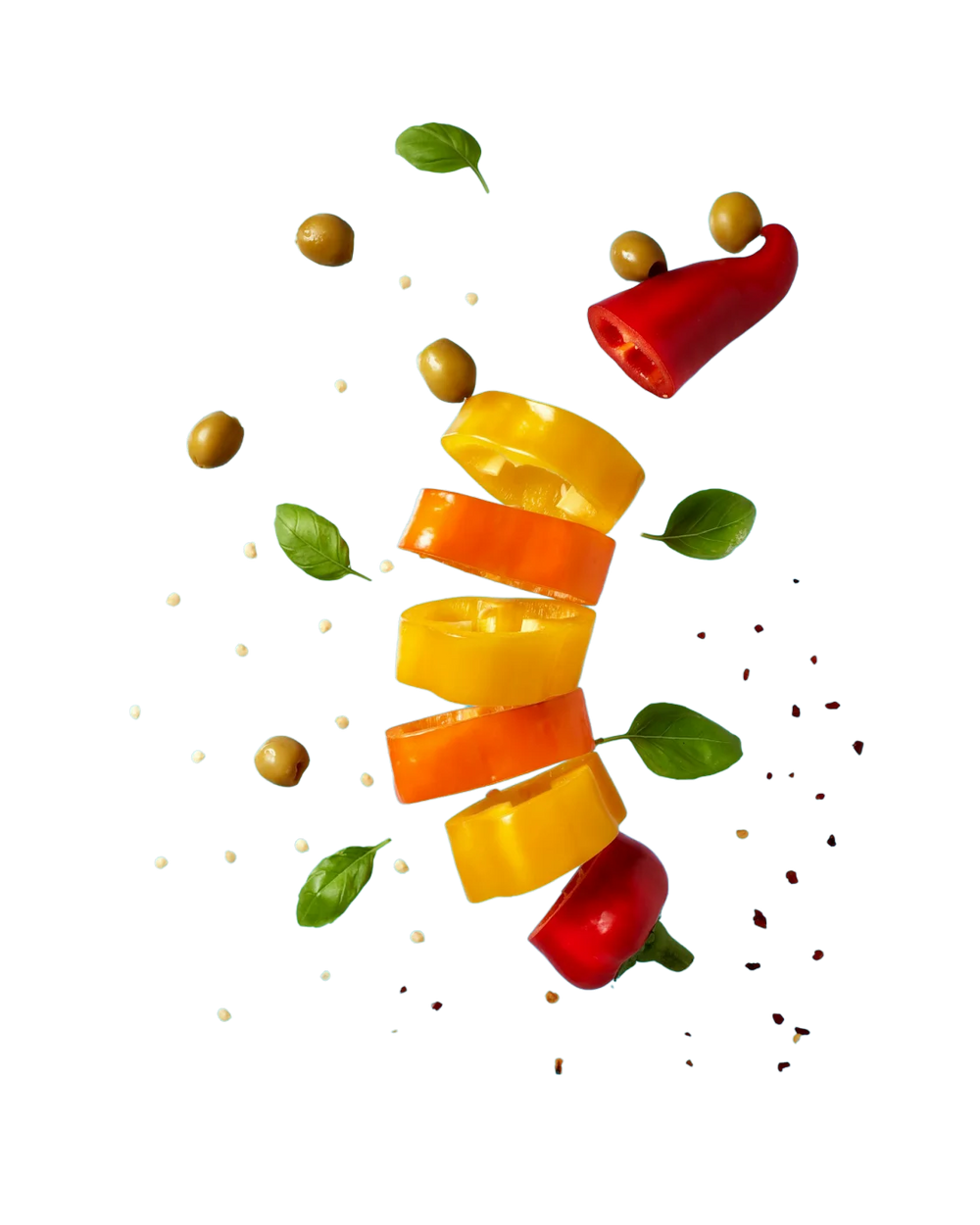 Frisch geschnittene rote Paprika – entdecke leckere Rezepte