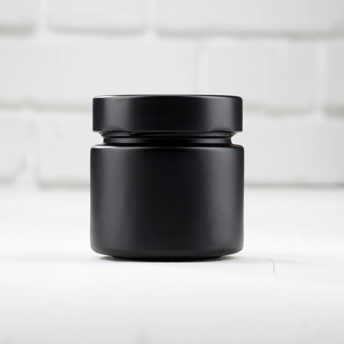 Gewürzglas schwarz 125ml, Front