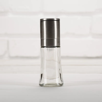 Gewürzmühle, Edelstahl, Glas, Front