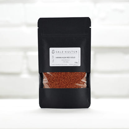 Hawaii Salz alea red gold, schwarzer Nachfüllpack