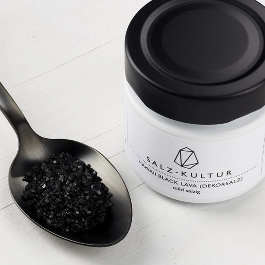 Hawaii Salz black lava, Löffel