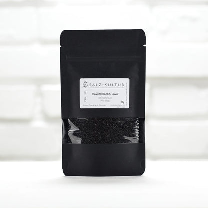 Hawaii Salz black lava, schwarzer Nachfüllpack