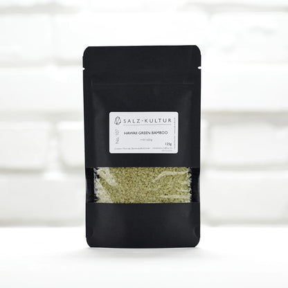 Hawaii Salz green bamboo, schwarzer Nachfüllpack