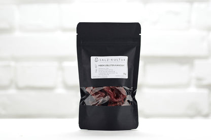 Hibiskusblüten kandiert, schwarzer Nachfüllpack