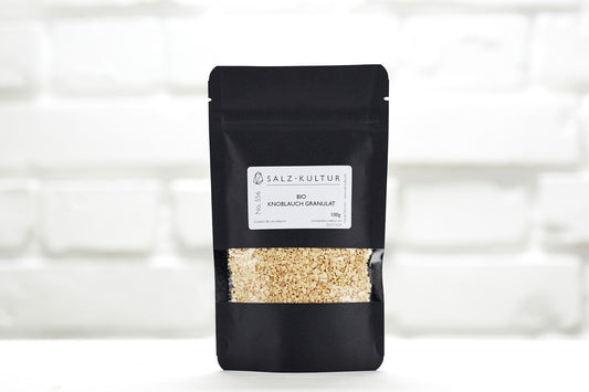 Bio Knoblauch Granulat, schwarzer Nachfüllpack