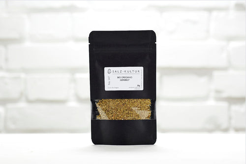 Bio Oregano gerebelt, schwarzer Nachfüllpack
