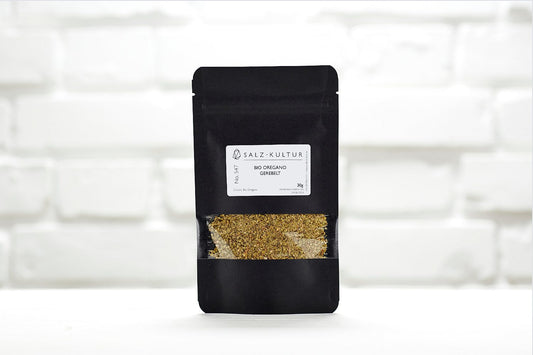 Bio Oregano gerebelt, schwarzer Nachfüllpack