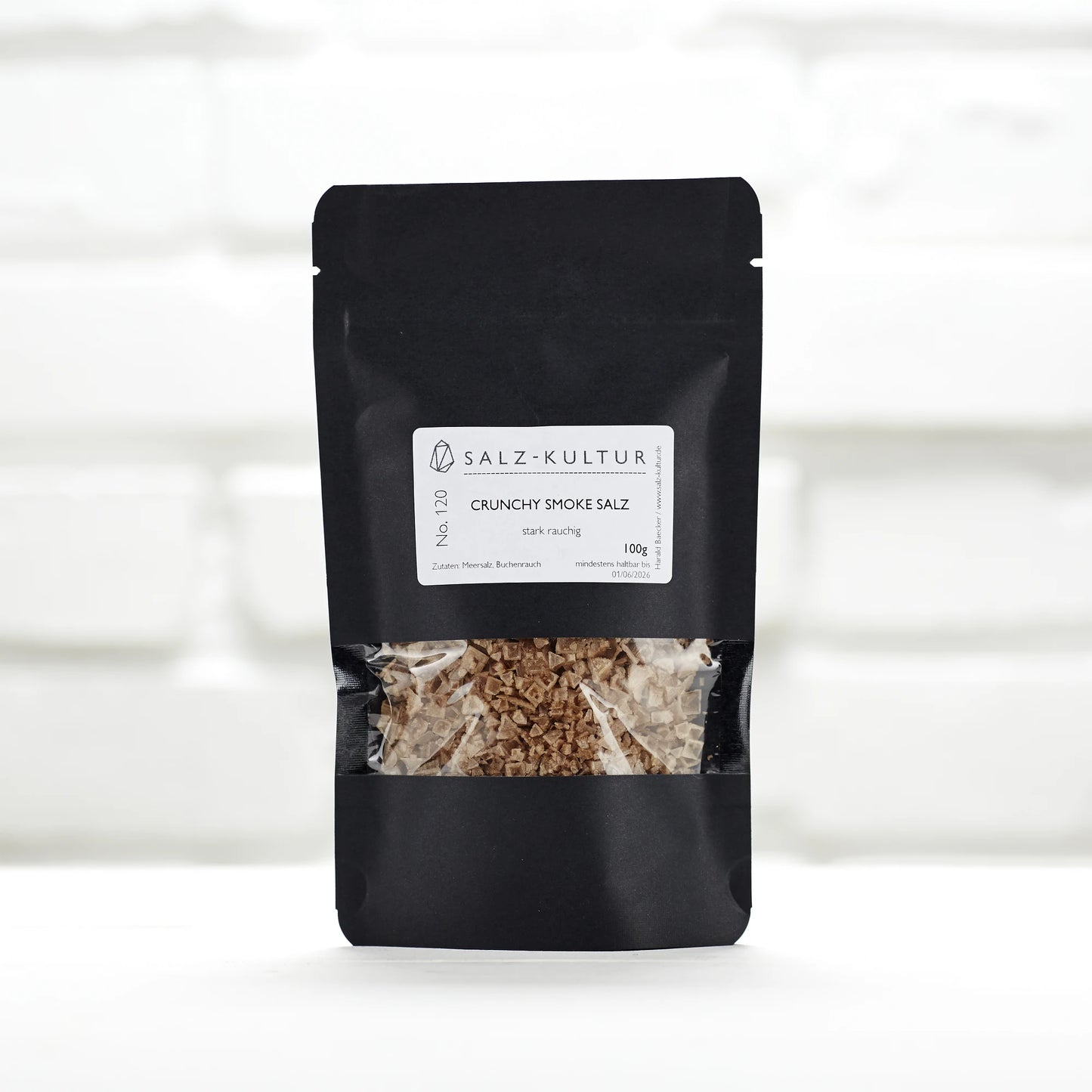 Crunchy Smoke Salz, schwarzer Nachfüllpack