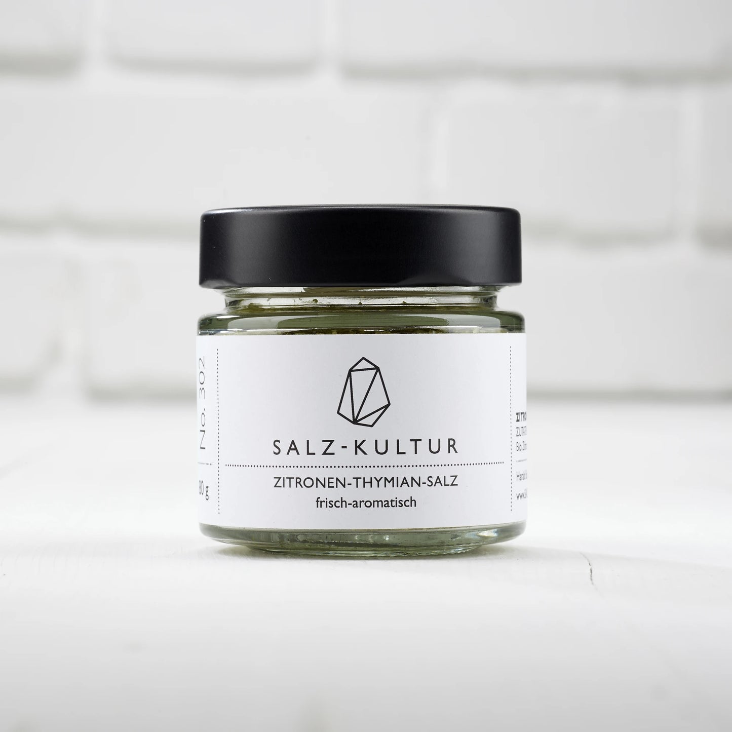 Zitronenthymian Salz, Glas